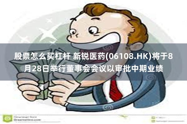 股票怎么买杠杆 新锐医药(06108.HK)将于8月28日举行董事会会议以审批中期业绩