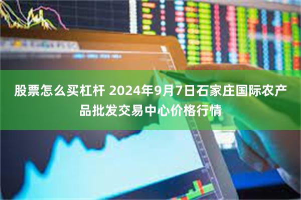 股票怎么买杠杆 2024年9月7日石家庄国际农产品批发交易中心价格行情