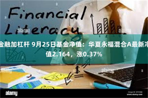 金融加杠杆 9月25日基金净值：华夏永福混合A最新净值2.164，涨0.37%