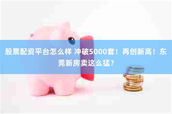 股票配资平台怎么样 冲破5000套！再创新高！东莞新房卖这么猛？