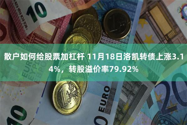 散户如何给股票加杠杆 11月18日洛凯转债上涨3.14%，转股溢价率79.92%