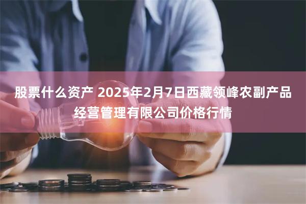 股票什么资产 2025年2月7日西藏领峰农副产品经营管理有限公司价格行情